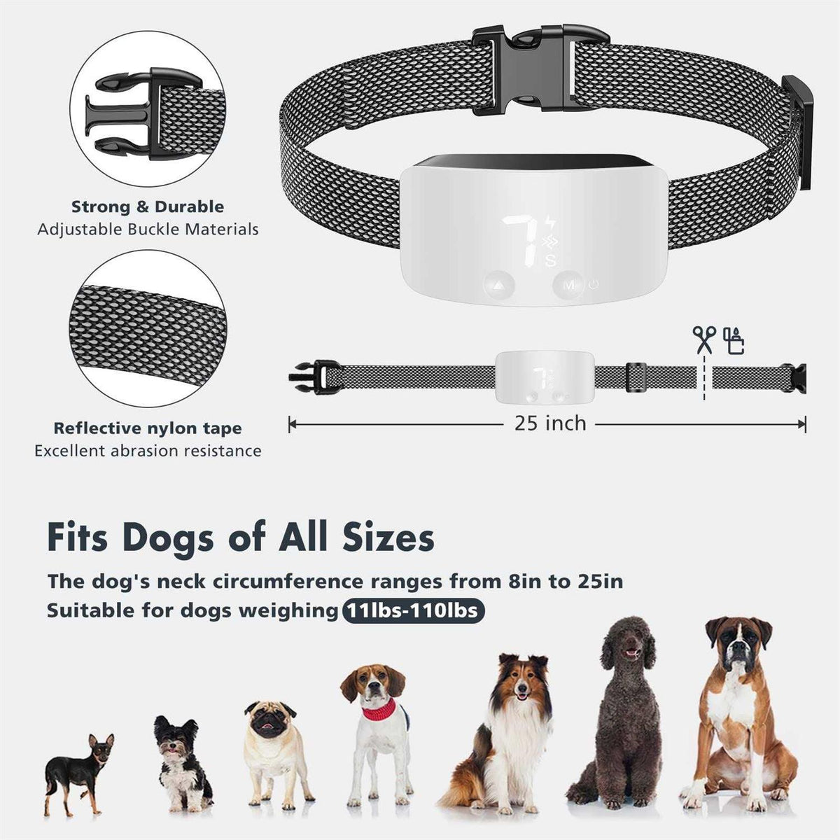 Rechargeable Anti Barking Training Collar S242
