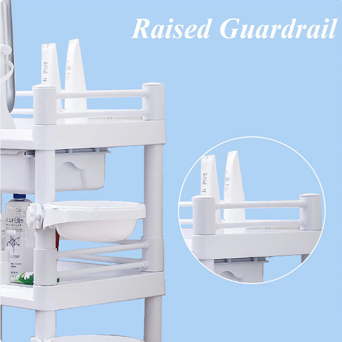 3 Tier Rolling Utility Cart P65662