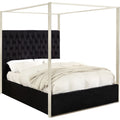 Black Velvet King Bed O726945