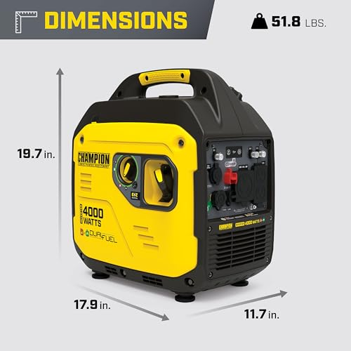 4000-Watt Dual Fuel Portable Inverter Generator R661511