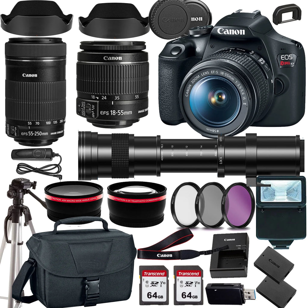 DSLR Camera with 18-55mm Lens and Case I73025