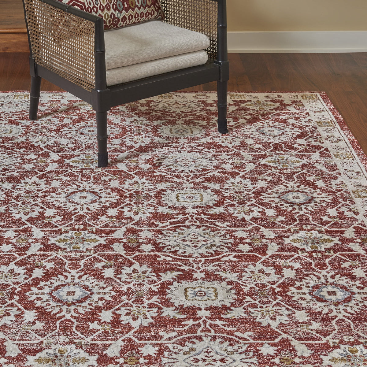 Terra Cotta Traditional Area Rug 9x12 P12262