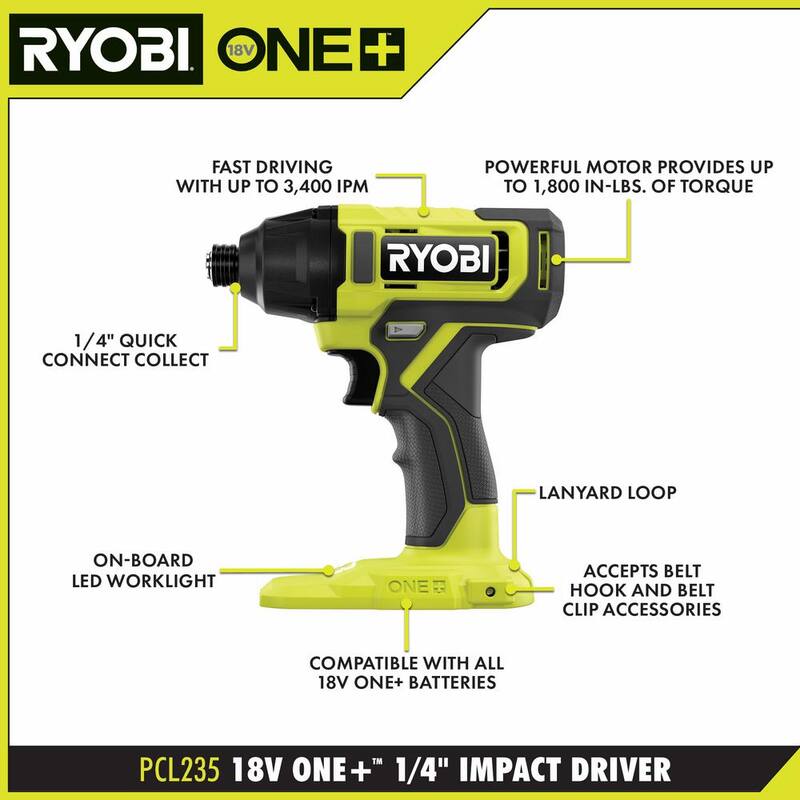 18V Cordless 4-Tool Combo Kit with Battery and Charger U723