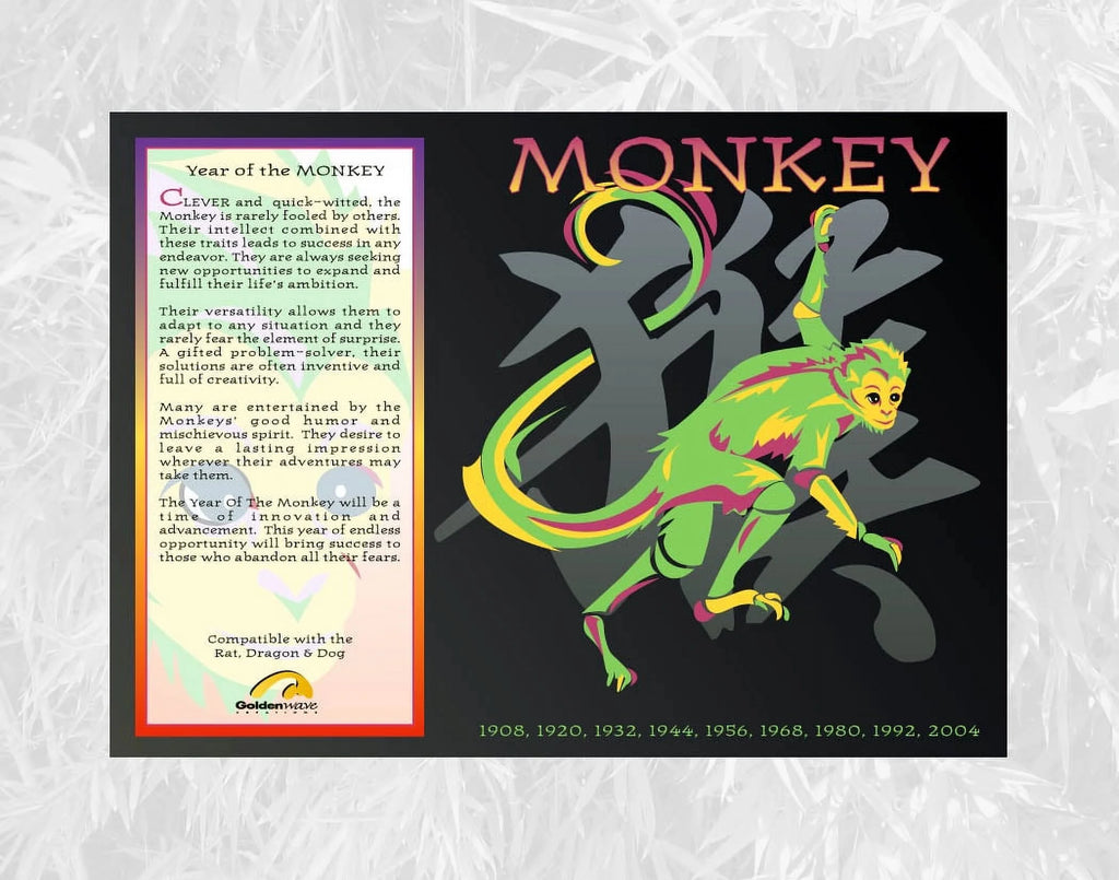 Chinese Zodiac Year of the Monkey 6 Piece Gift Set K68361
