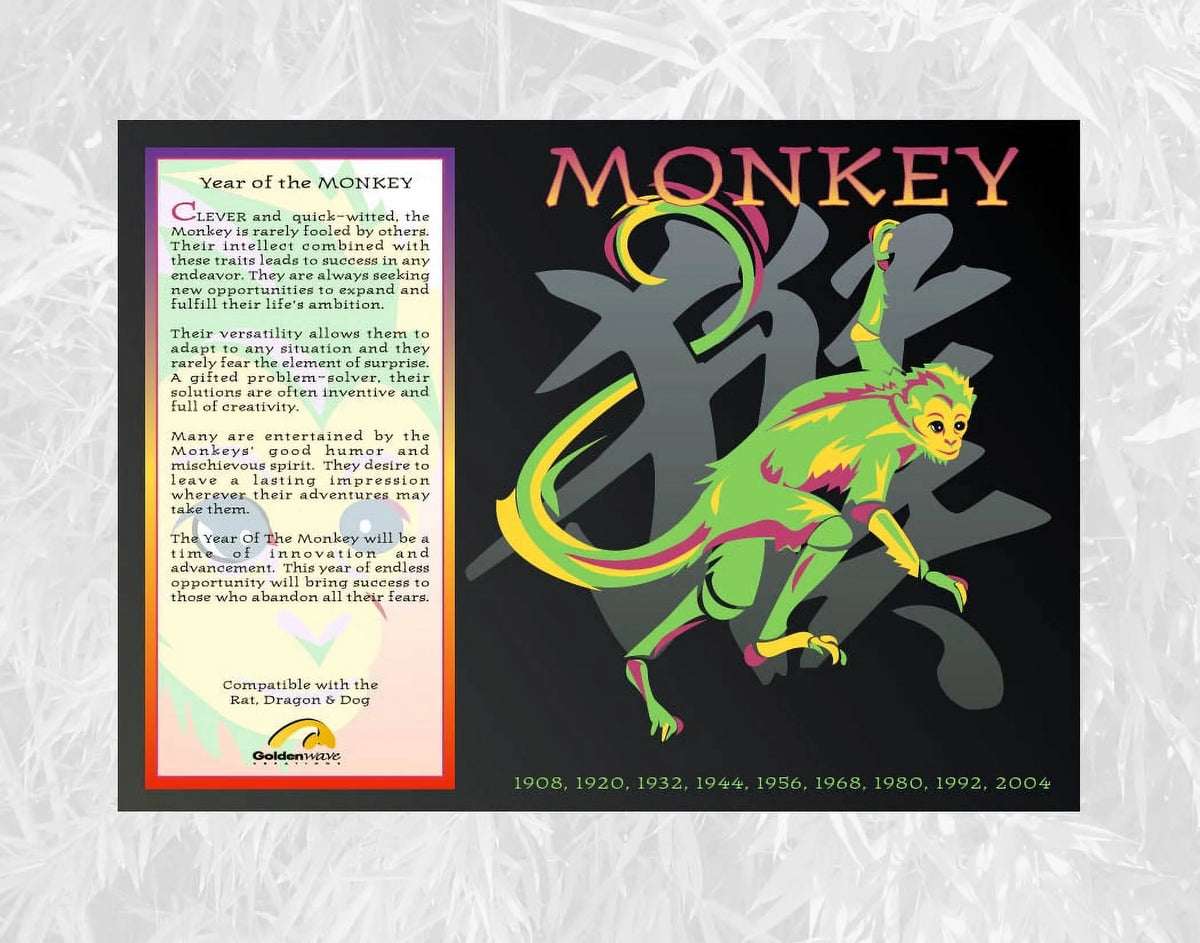 Chinese Zodiac Year of the Monkey 6 Piece Gift Set K68361