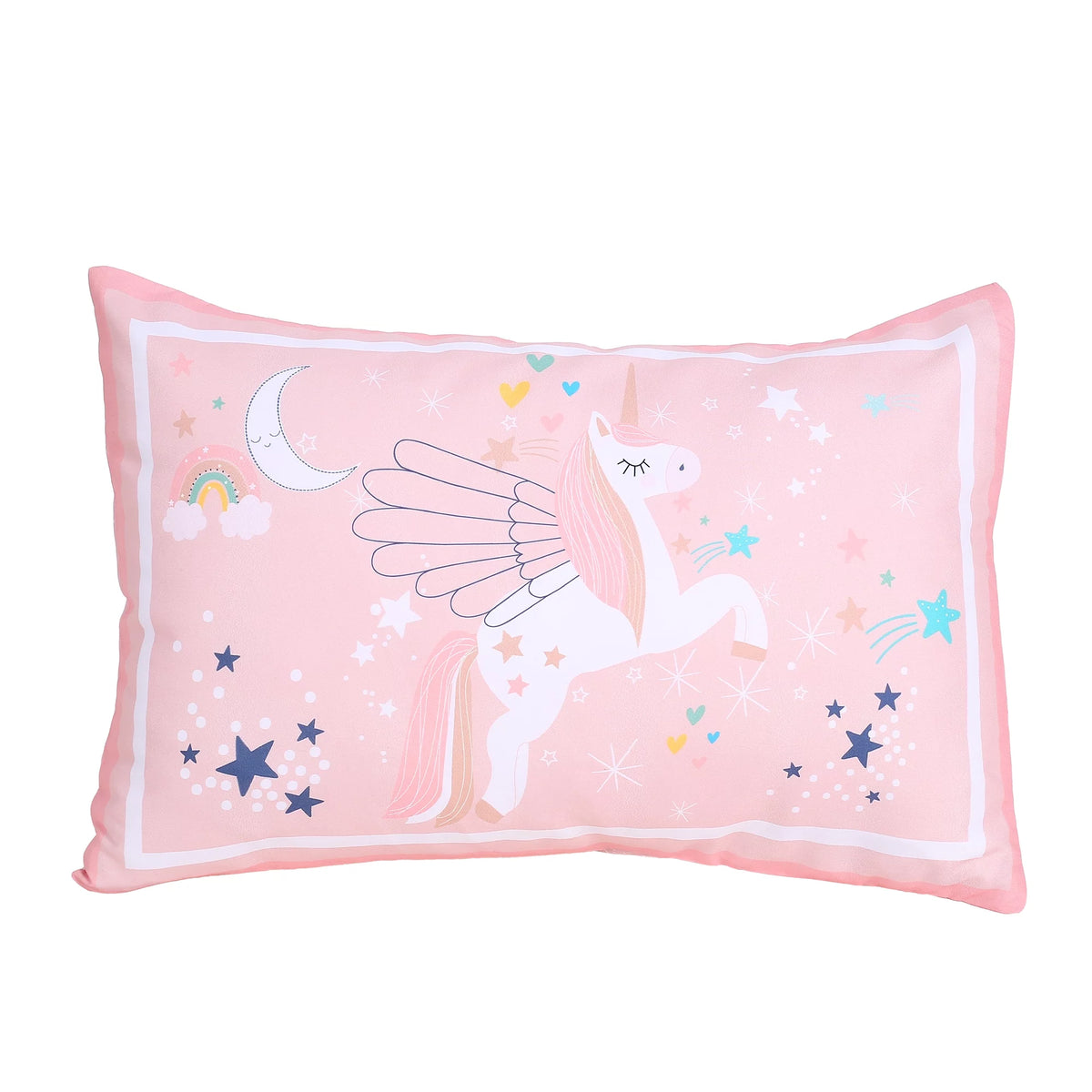3-Piece Pink Unicorn Crib Bedding Set R781738