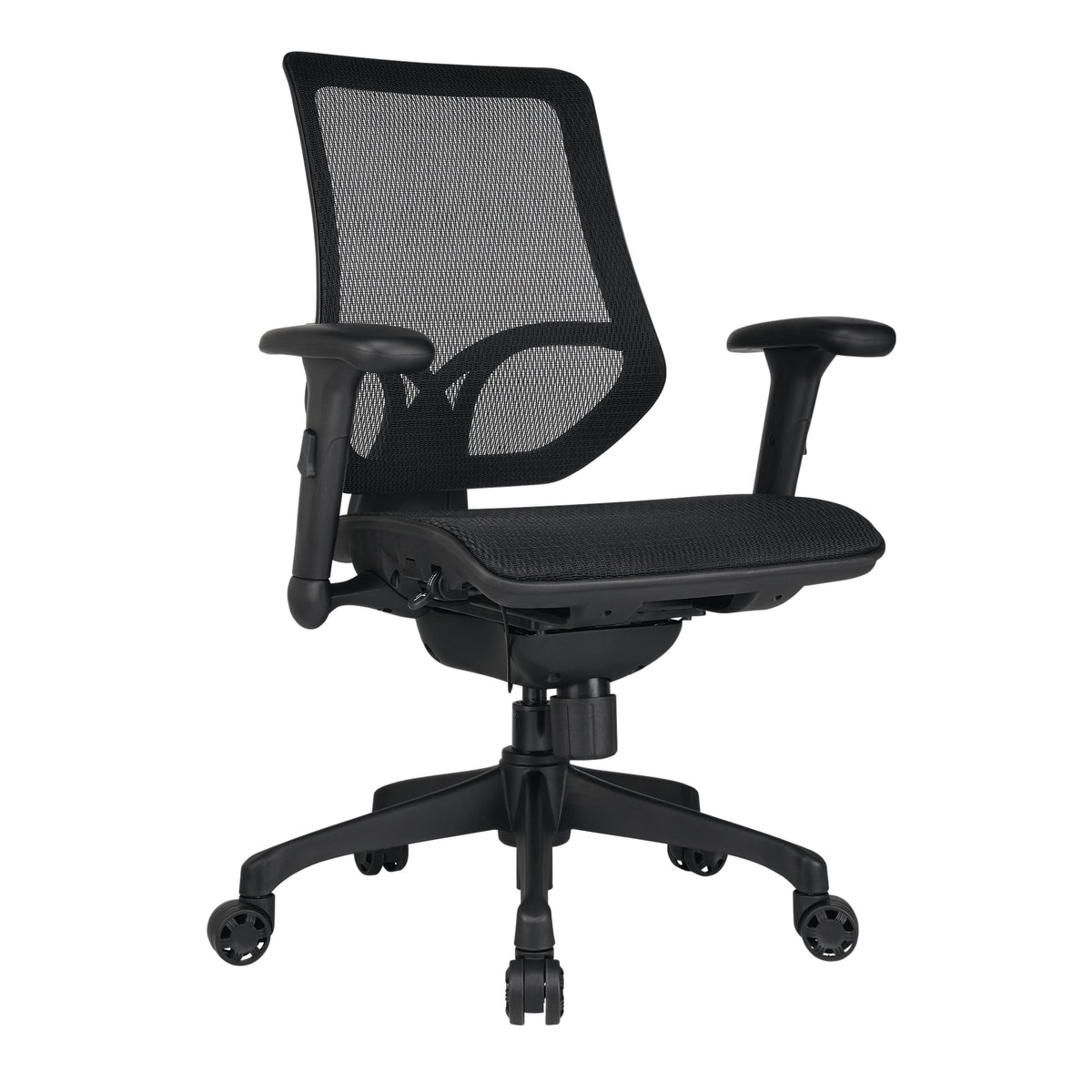 Black Ergonomic Mesh Mid-Back Task Chair R5243