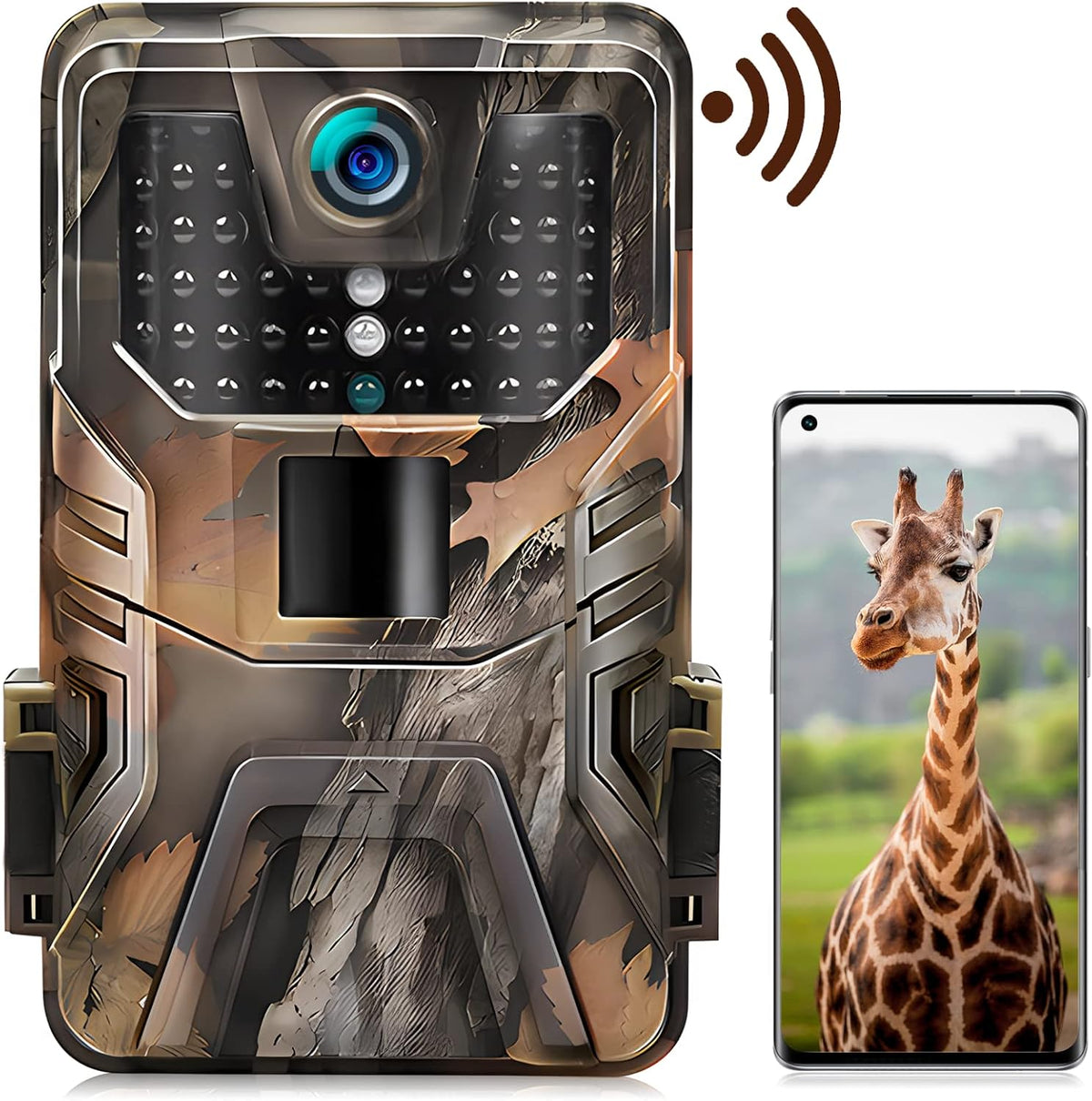 4K 30MP WiFi Trail Camera with No Glow Night Vision IP66 Waterproof M99161