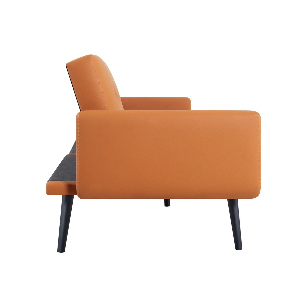 Caramel Air Leather Futon Sofa Bed N355