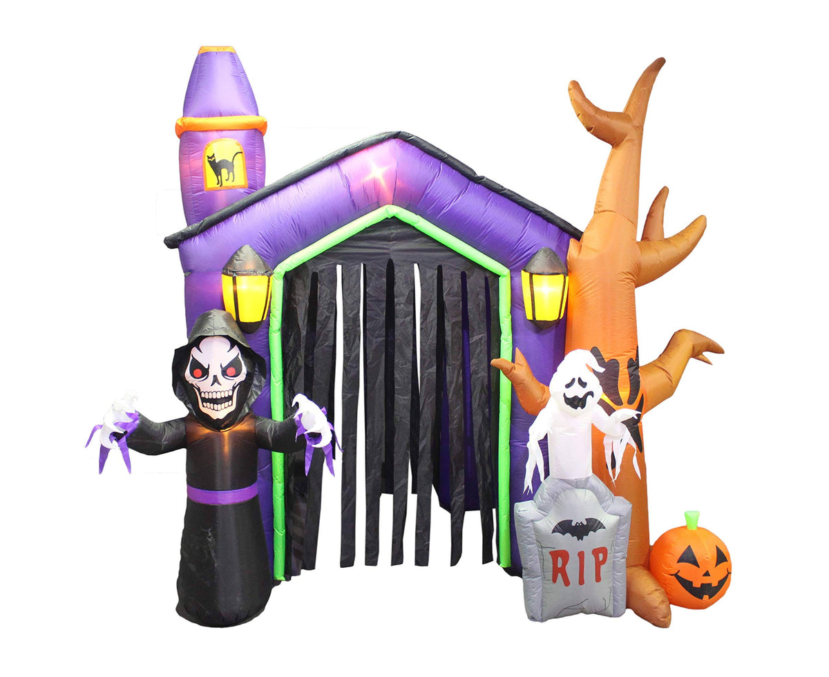 8.5 Foot Halloween Inflatable Haunted House Castle N16412