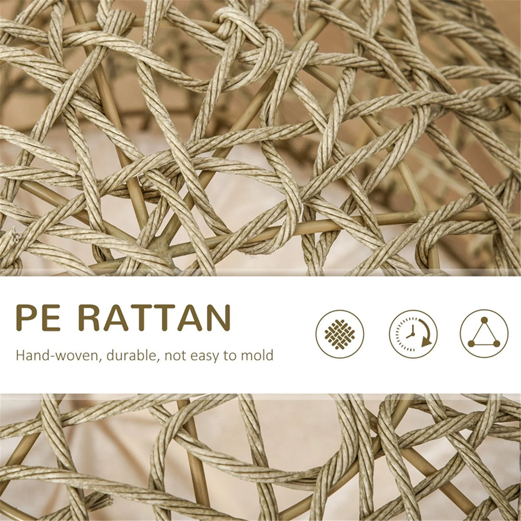 Rattan Elevated Cat Bed with Soft Cushion U606262