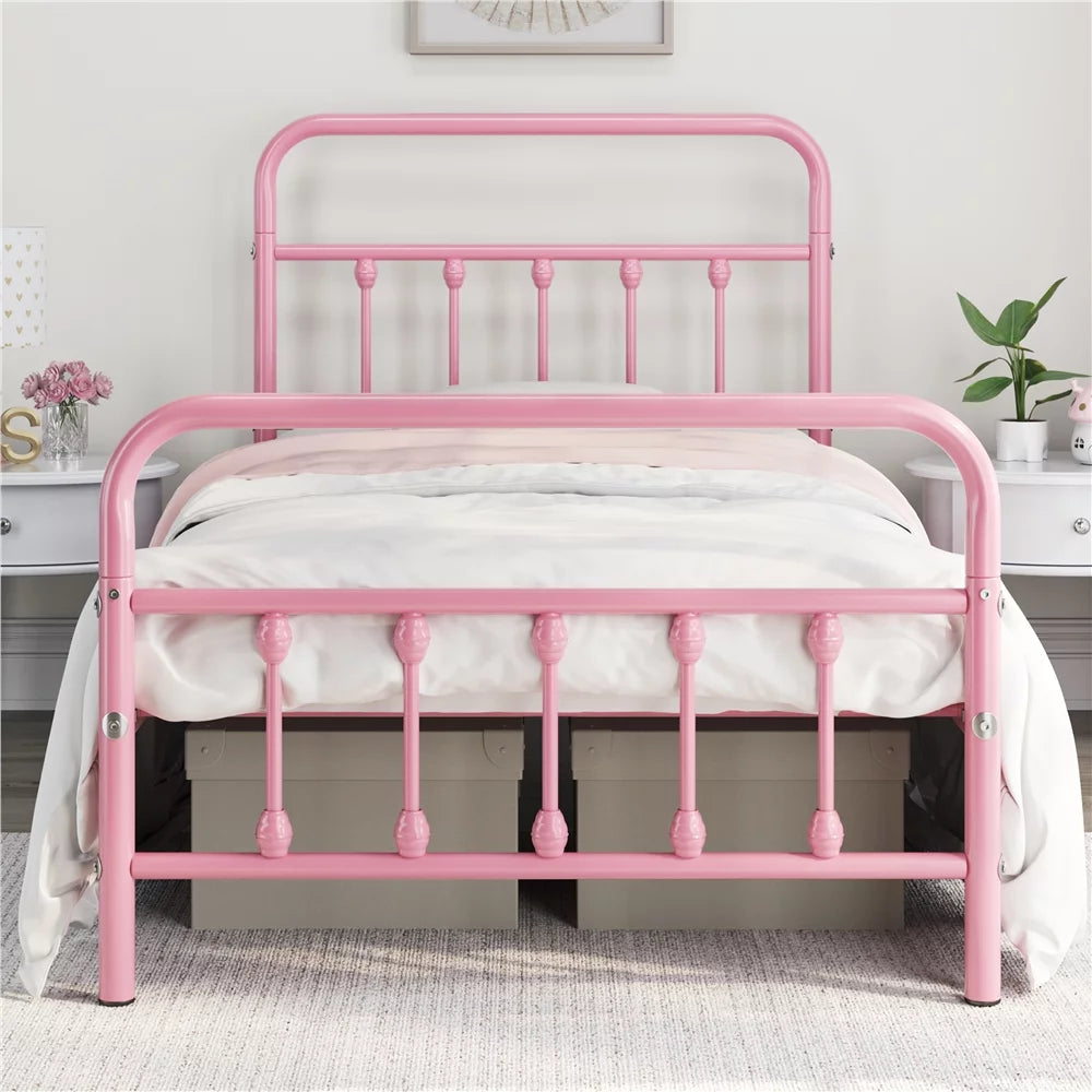 Queen Metal Bed Frame with Headboard & Footboard S21627