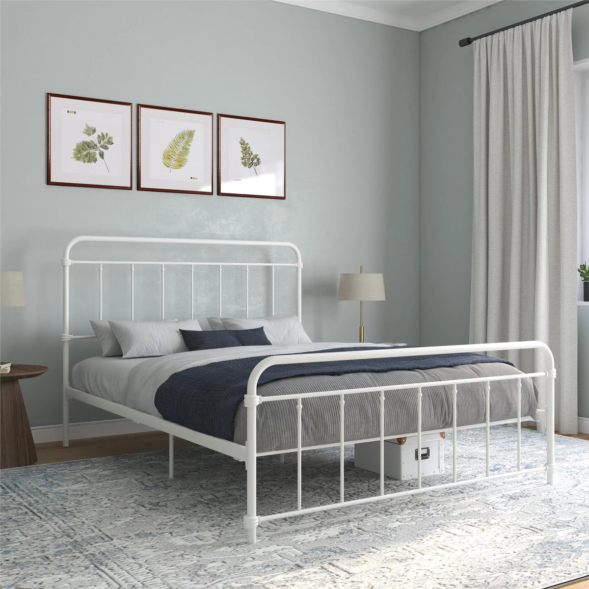 Black Twin Metal Platform Bed B736