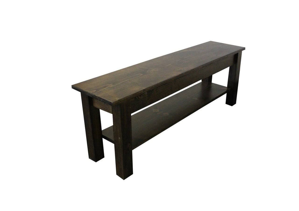Bench with Shelf 72 Inches R31151