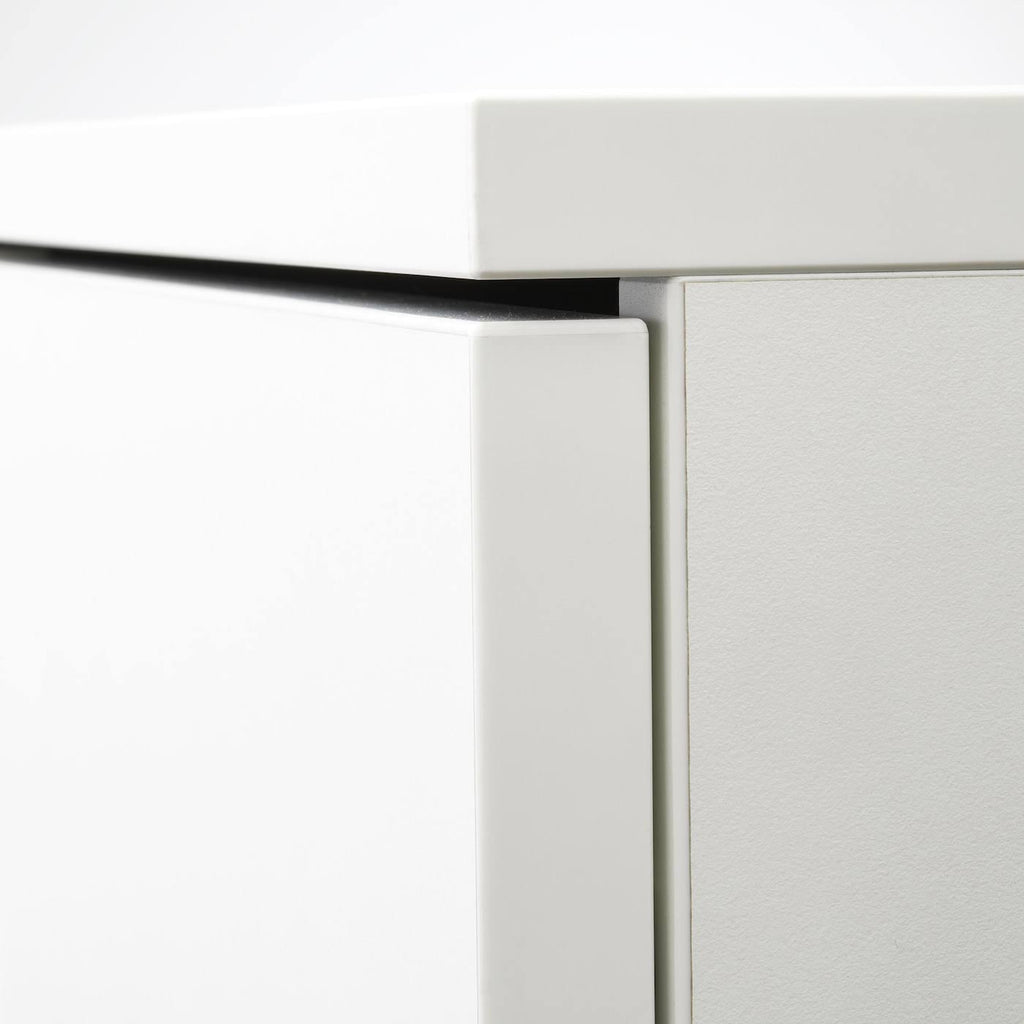 White Cabinet with Doors M6194