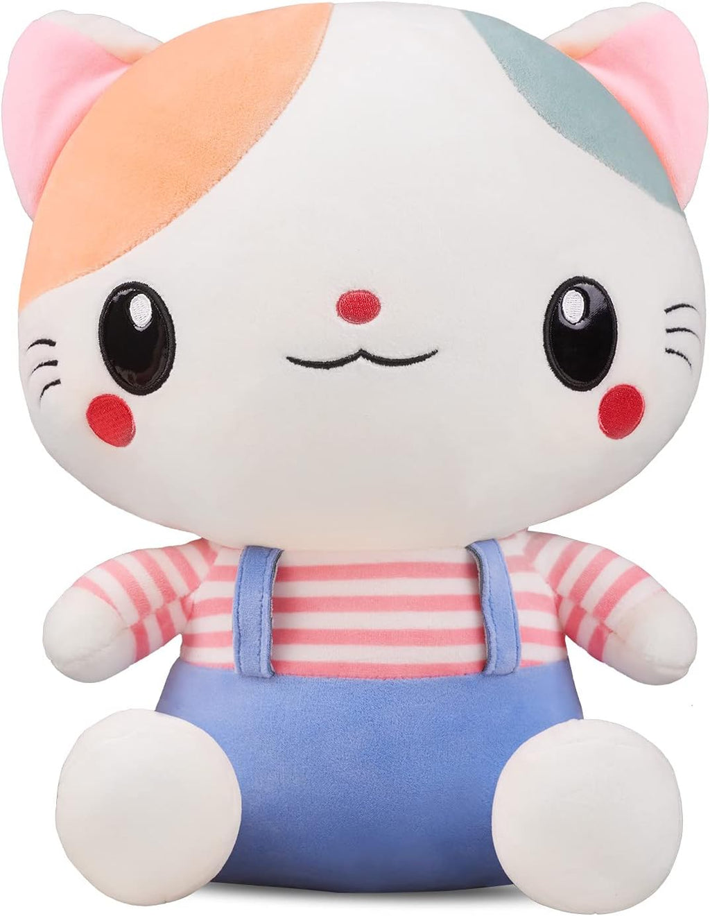 White 3 Pcs Mini Plush Cat Toy Set C9947
