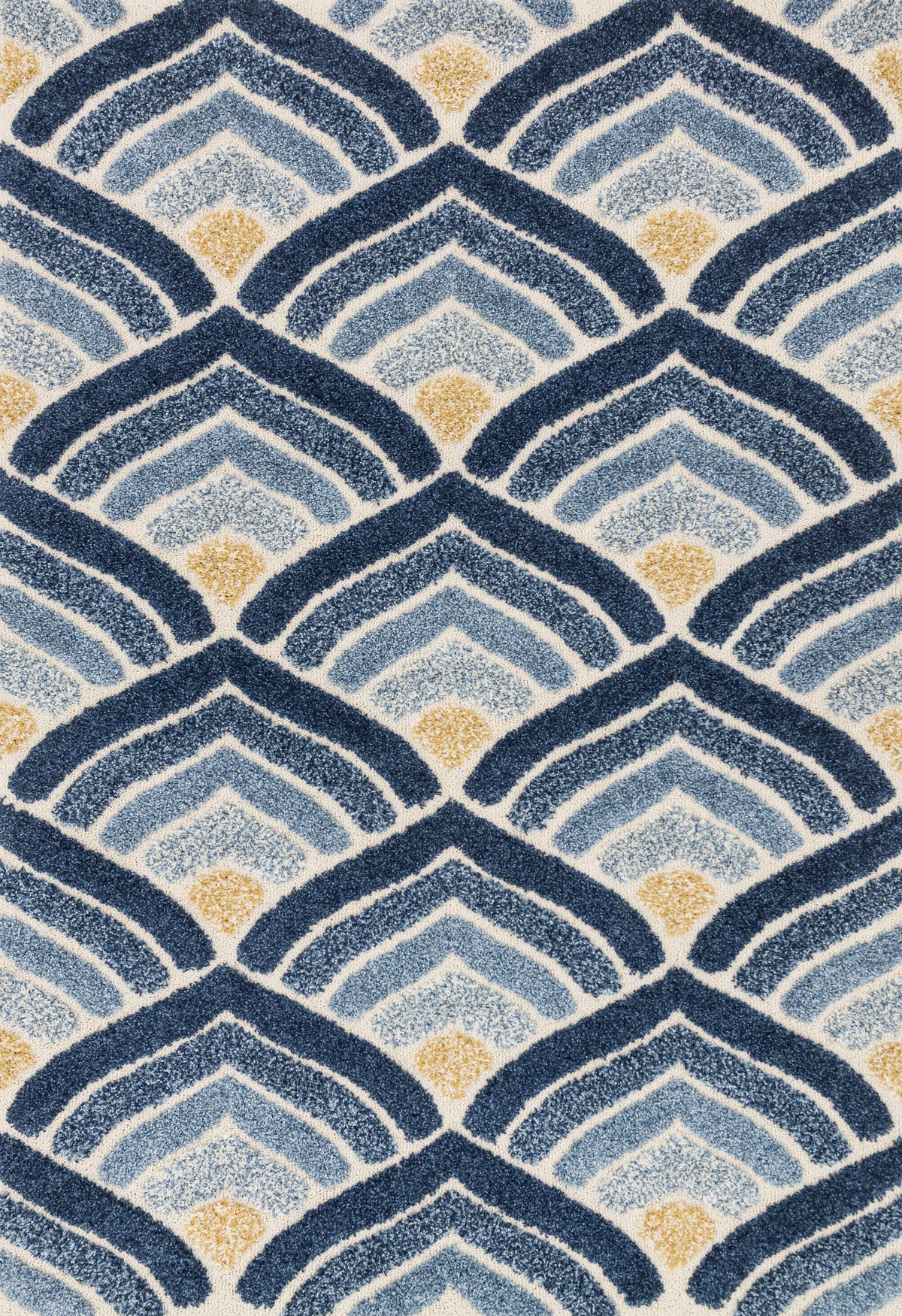 Ivory Blue 7'7 x 10'6 Rug Z11709