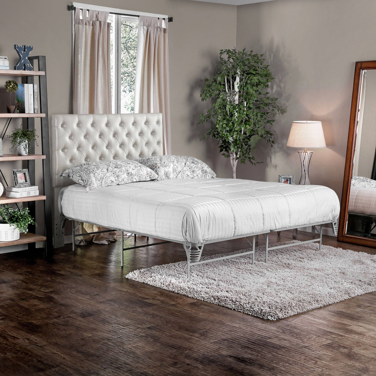Platform Bed Frame with Mattress Foundation Full H745