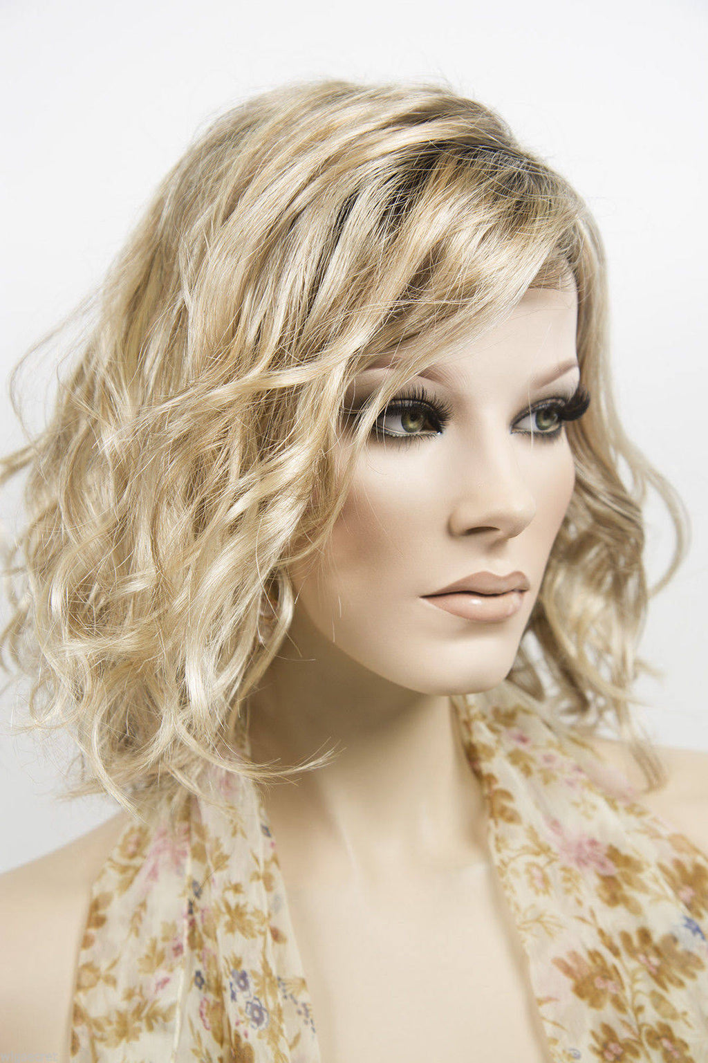 Wavy Blonde Brunette Red Grey Wigs B78967