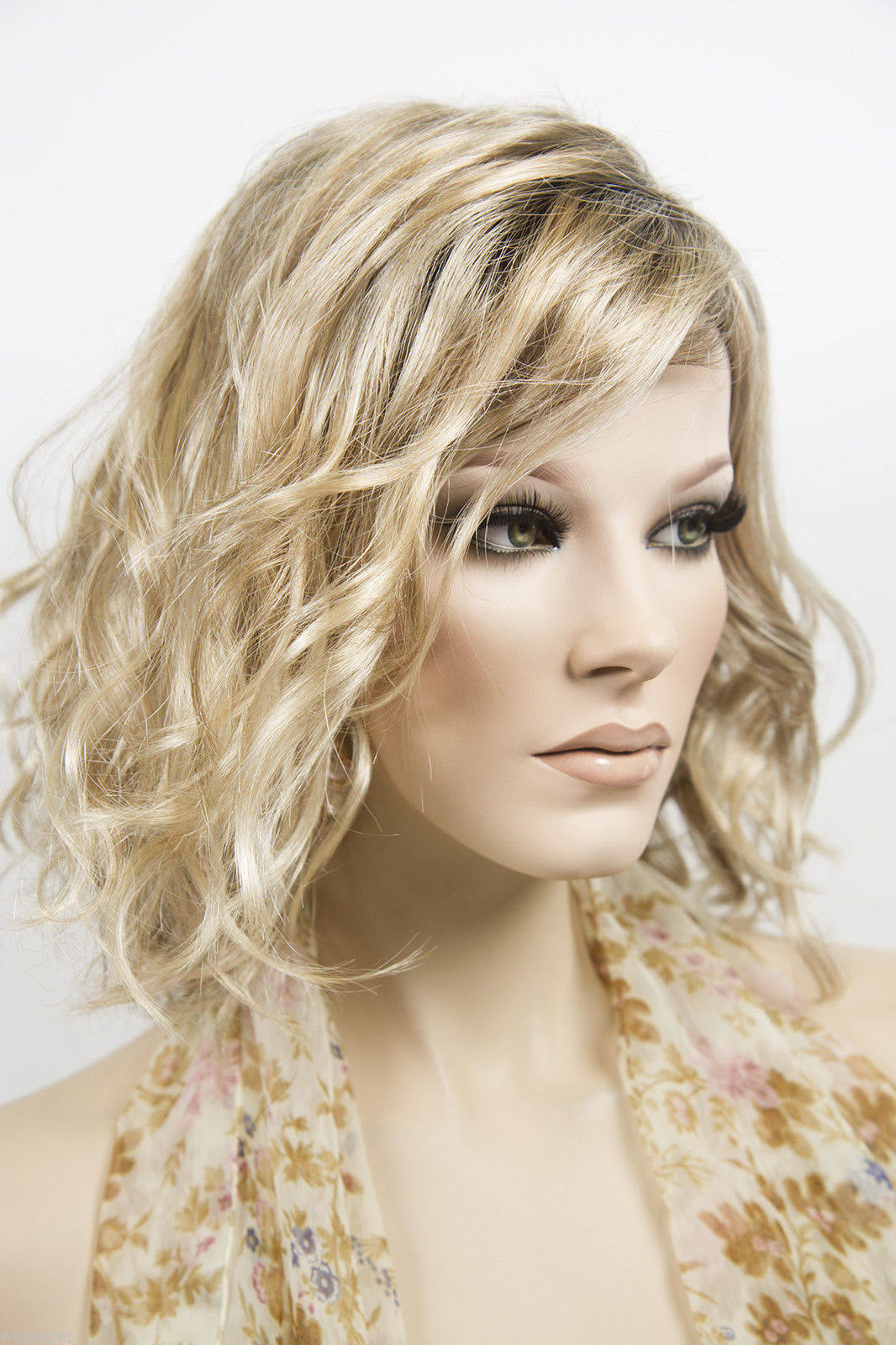 Wavy Blonde Brunette Red Grey Wigs B78967