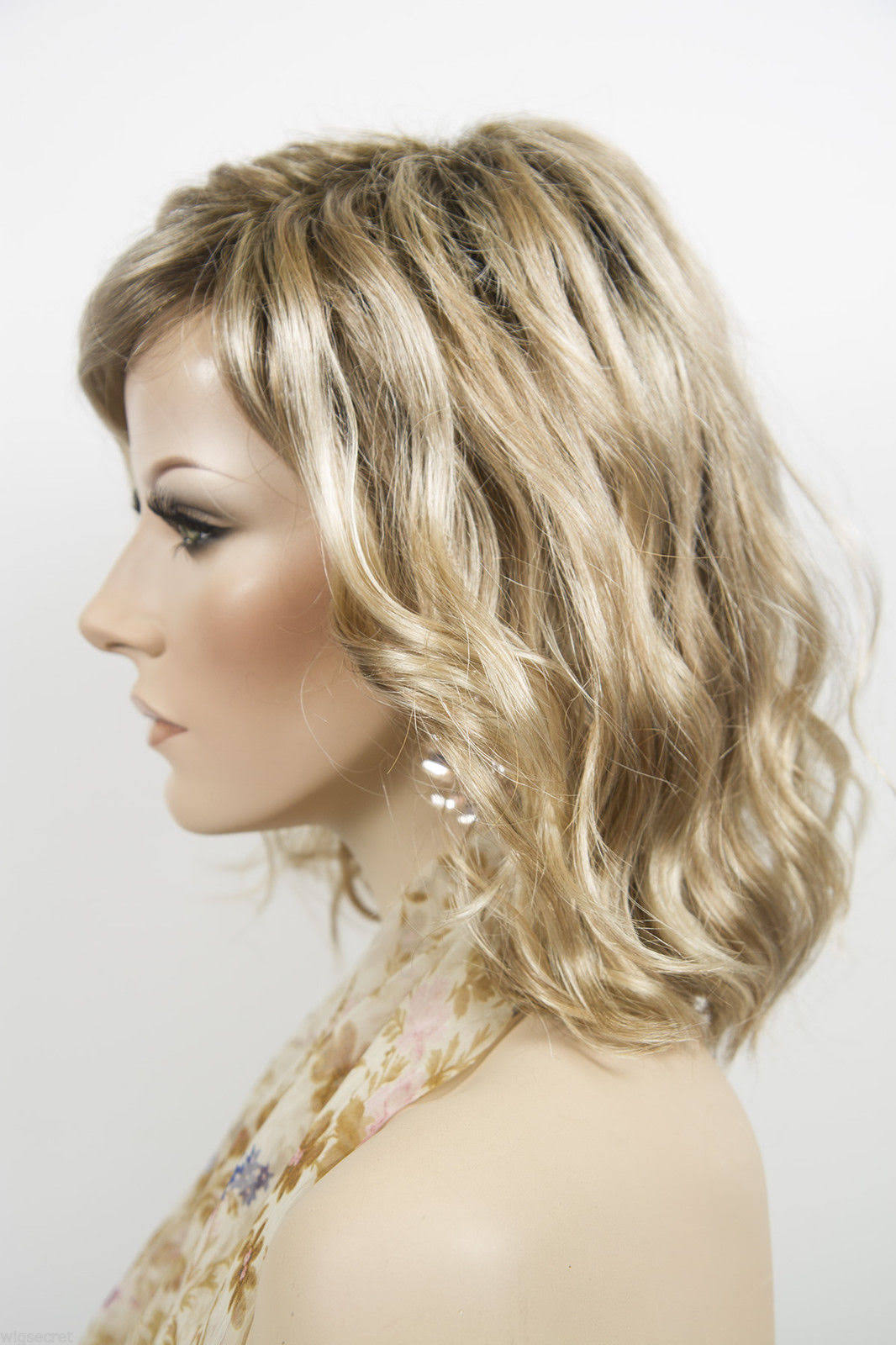 Wavy Blonde Brunette Red Grey Wigs B78967