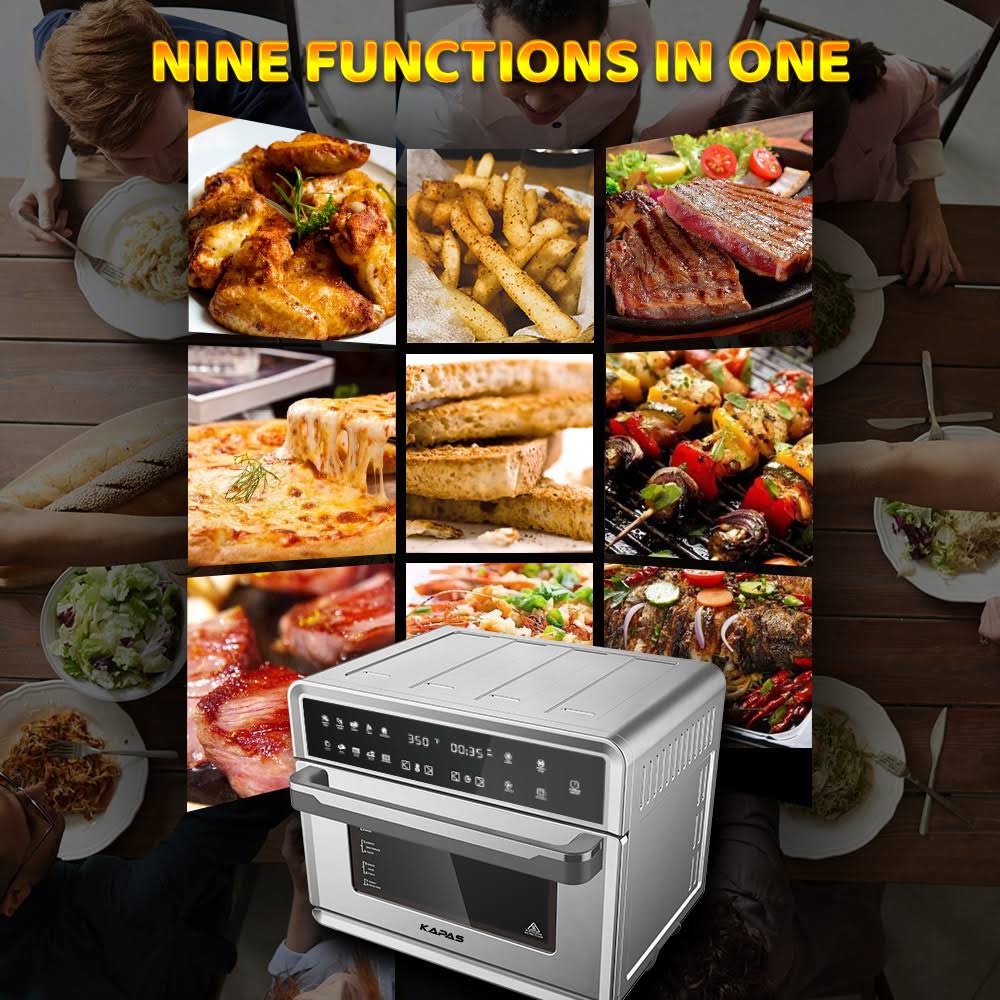 1800 W Stainless Steel 26.4 qt Electric Air Fryer Oven A3523