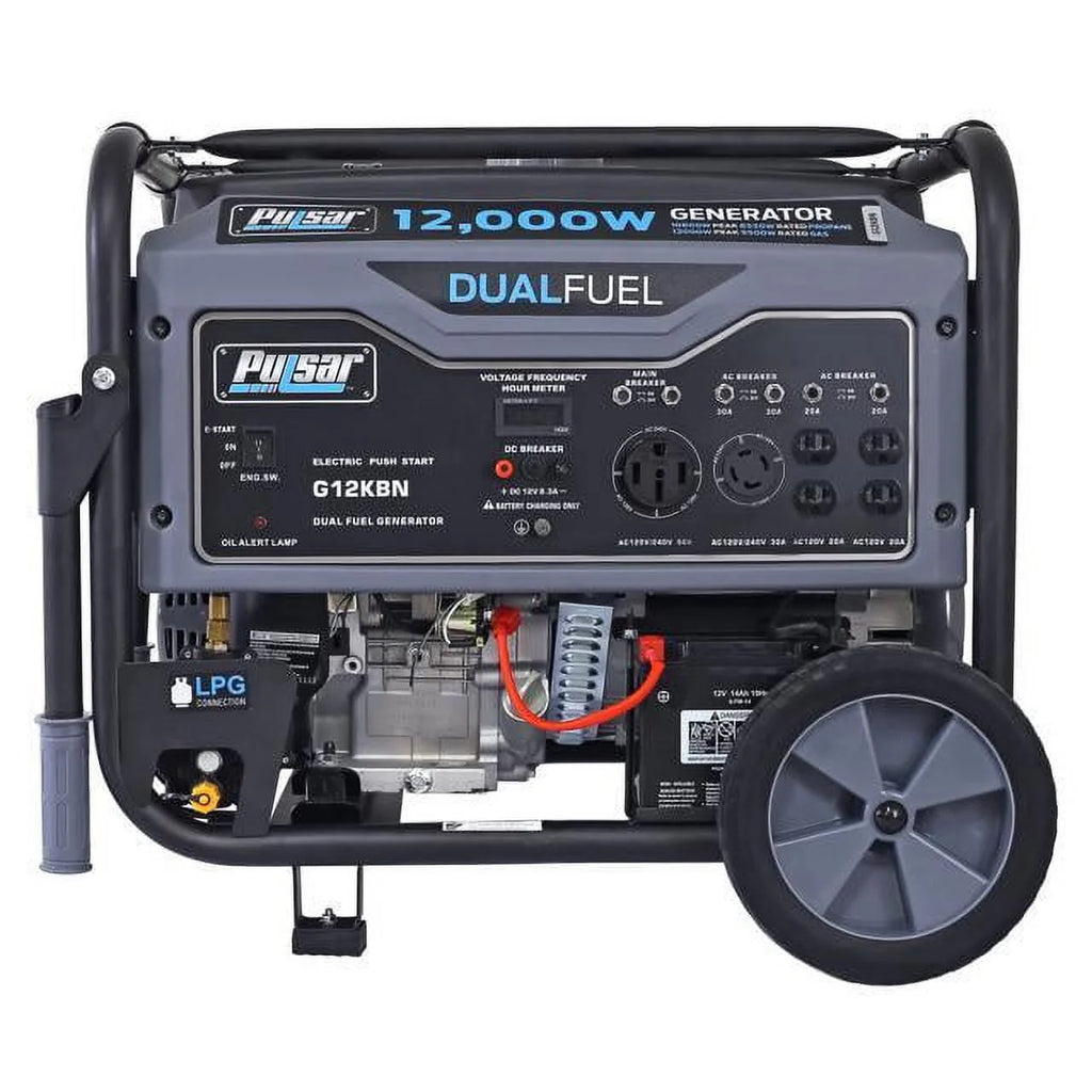12,000W Dual Fuel Portable Generator with Electric Start C1591