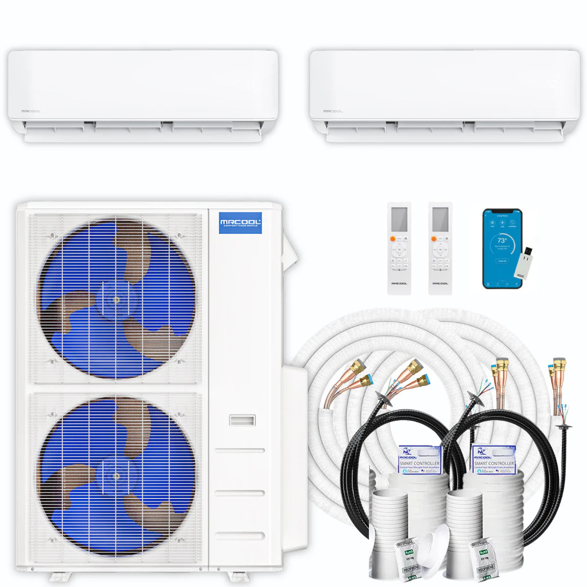 48,000 BTU 2 Zone Ductless Mini Split Air Conditioner and Heat Pump R4992
