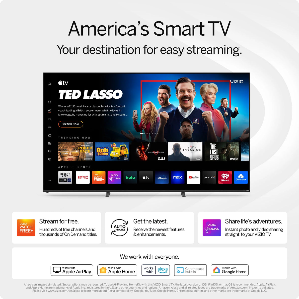 43 Class 4K UHD LED Smart TV A60802