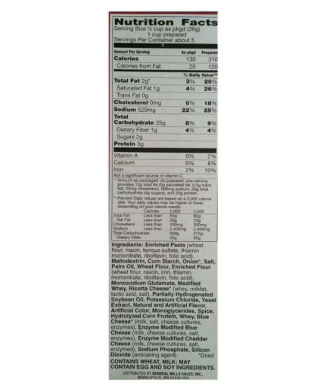 Pasta & Sauce Mix 4.8 oz H716