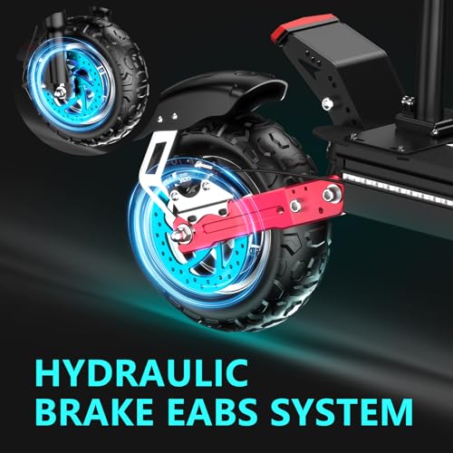 Electric Scooter 5600W Dual Motor 50MPH 45Miles 11" Off Road Folding J926083