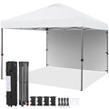 10x10 Pop up Canopy Tent with Sidewall, Black G19192