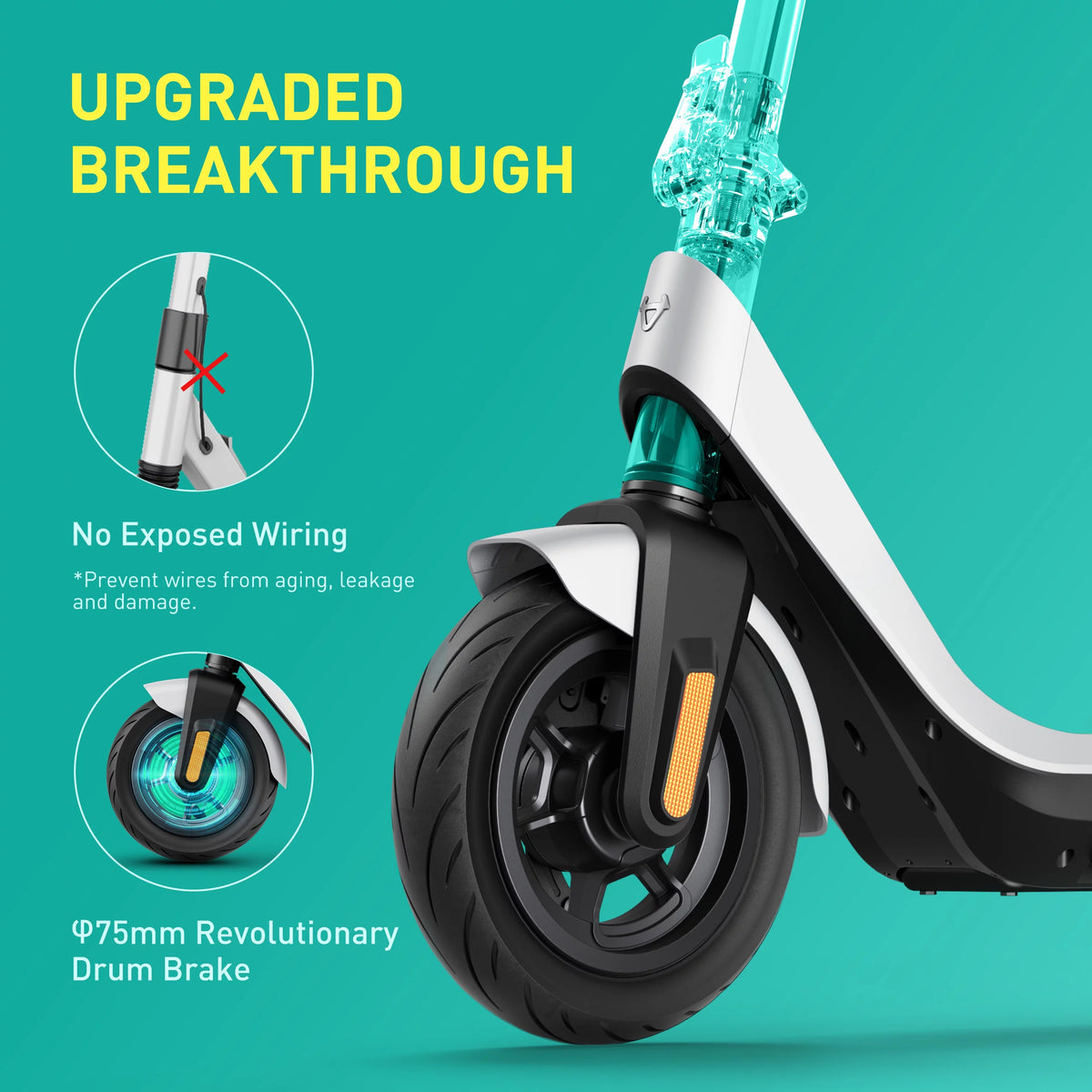 Electric Scooter 300W 25 Miles 17.4MPH Foldable Q1263