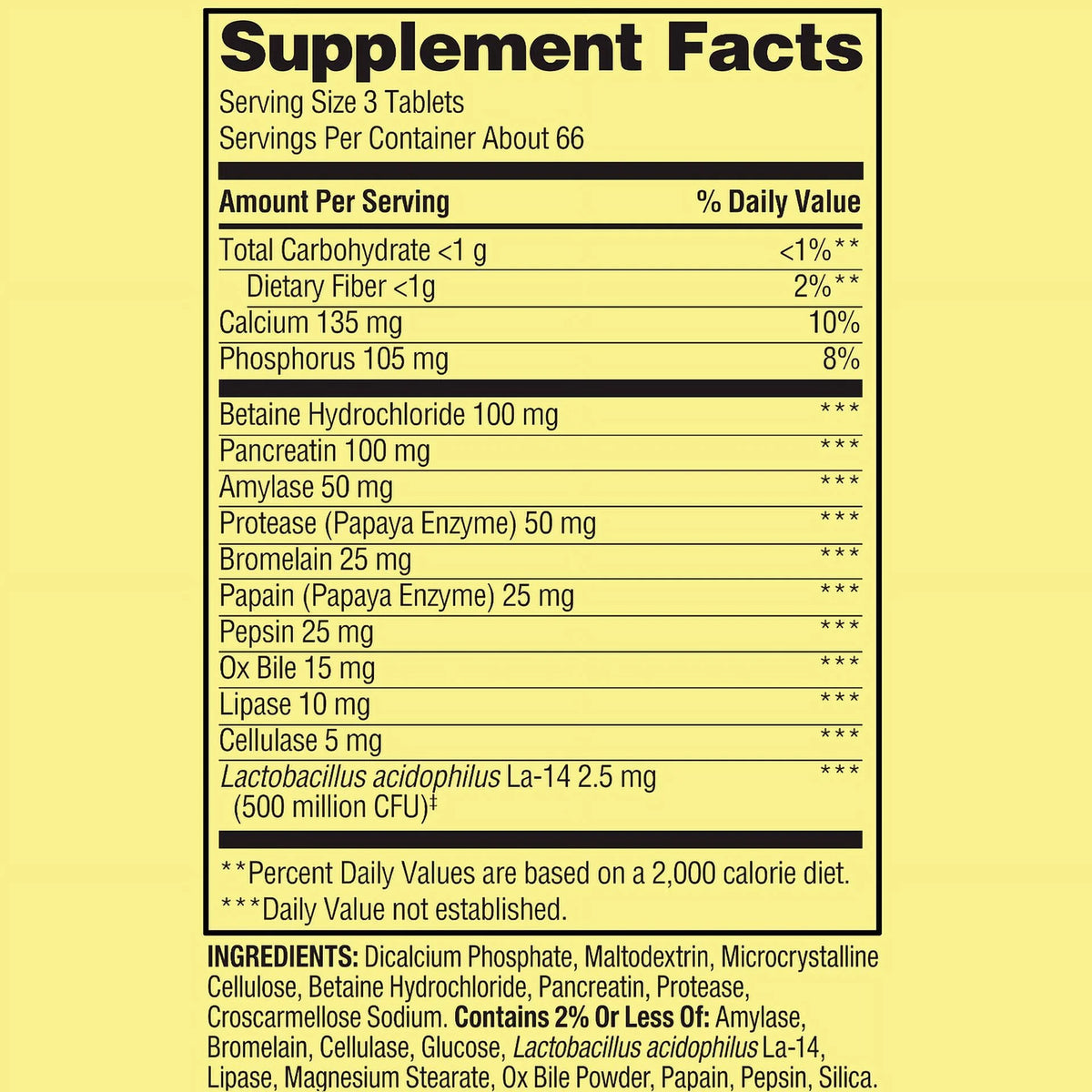 Probiotic Multi-Enzyme Digestive Formula 200 Tablets I945