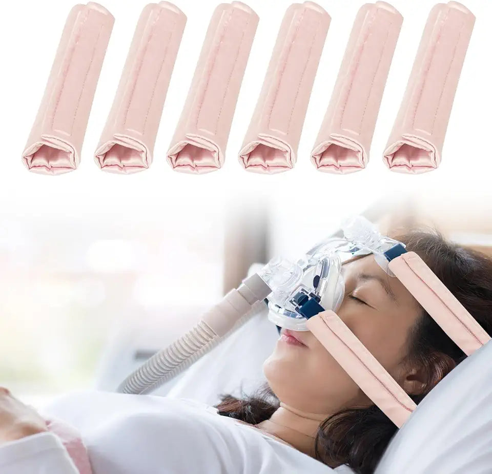 6 Pack Pink Satin CPAP Strap Covers U648