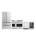 48 Gas Range, Refrigerator with Ice Maker, Dishwasher and Wine Cooler S525