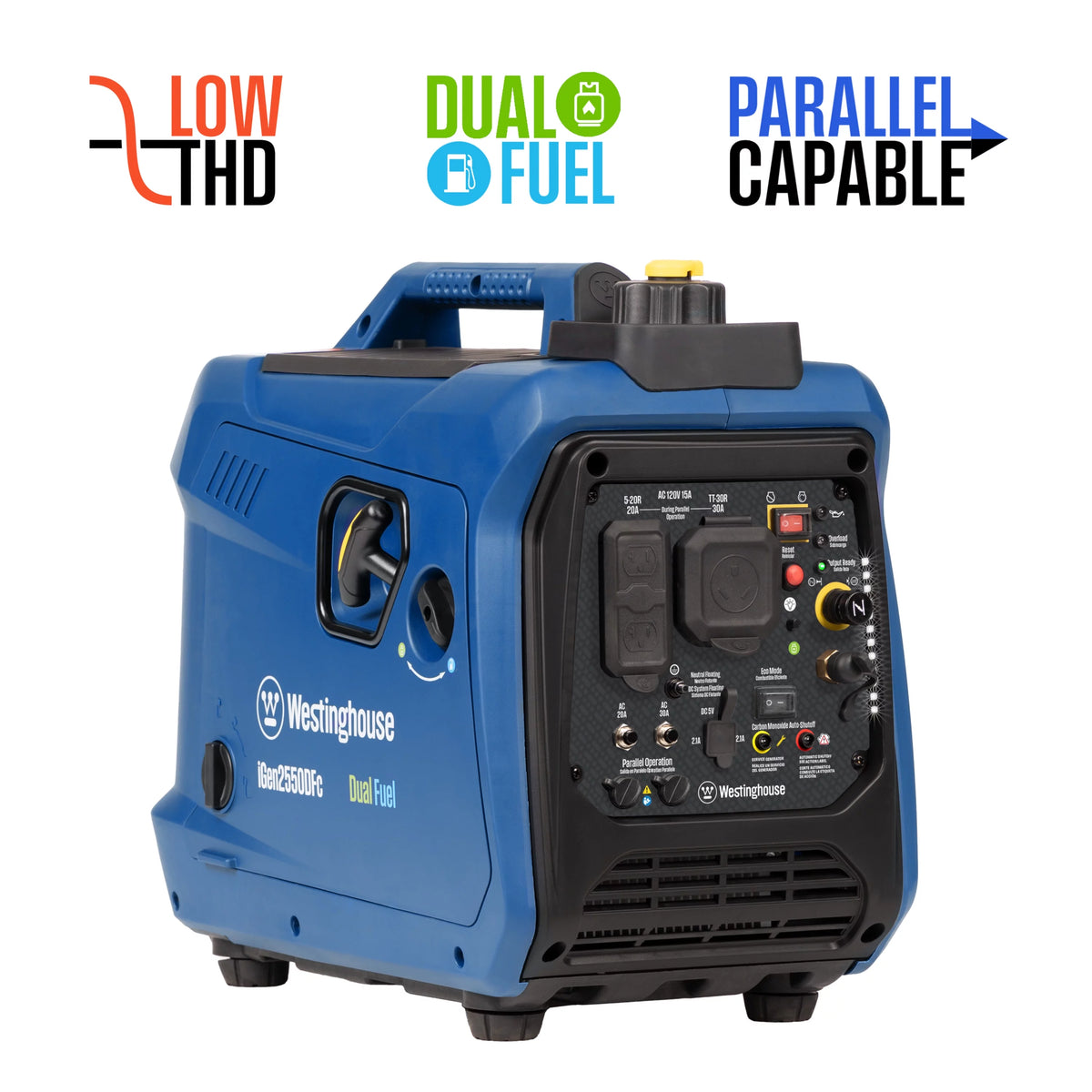 2550 Peak Watt Dual Fuel Portable Inverter Generator H5350