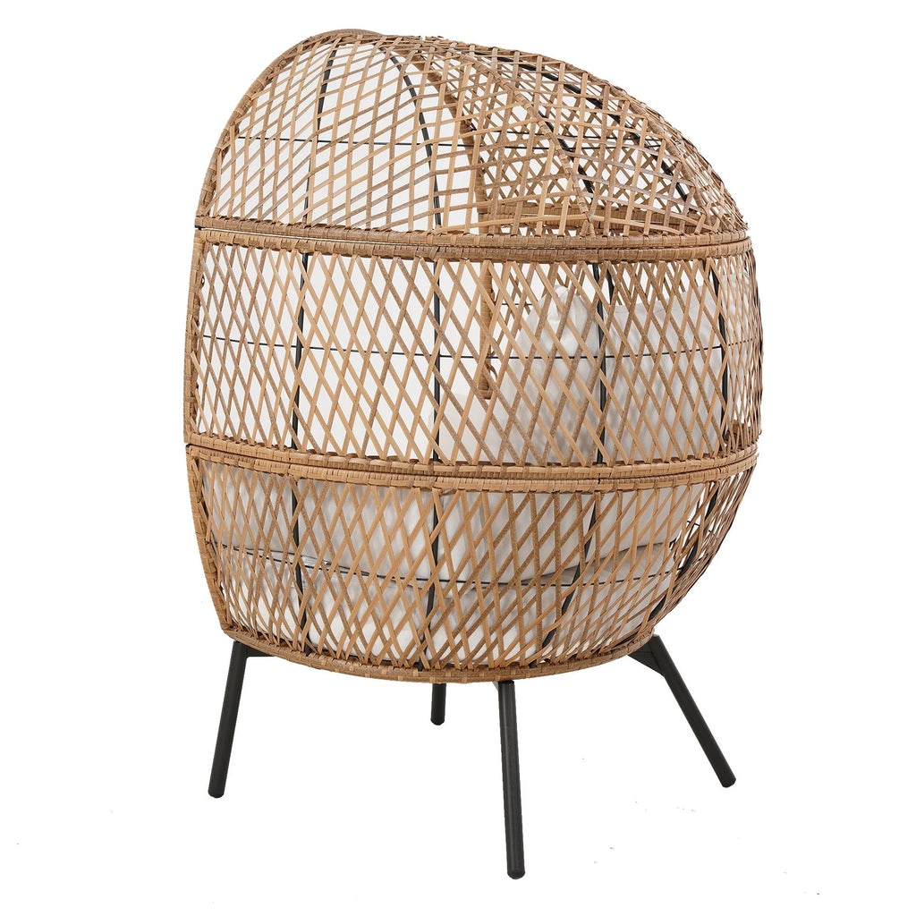Boho Wicker Egg Chair G12819