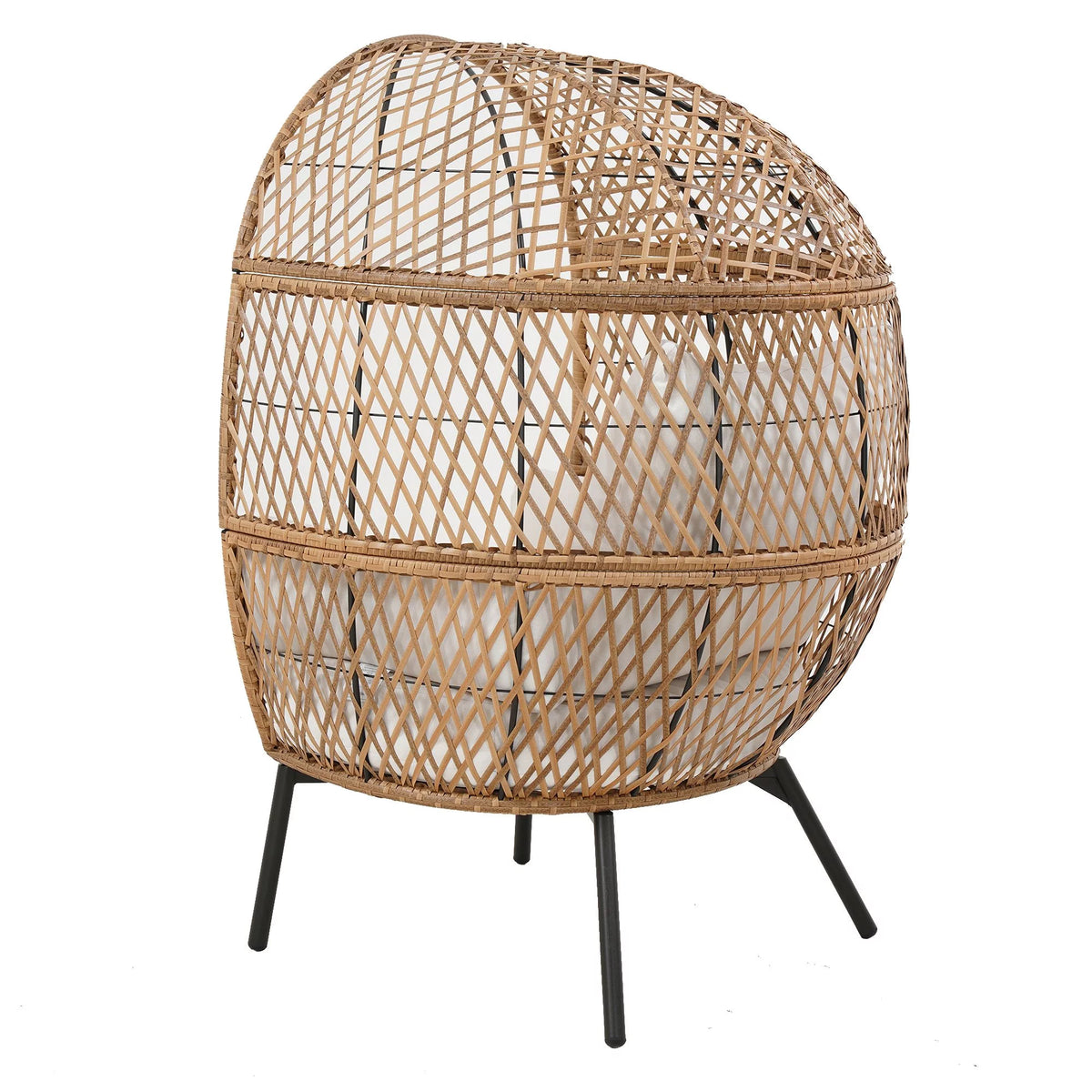Boho Wicker Egg Chair G12819