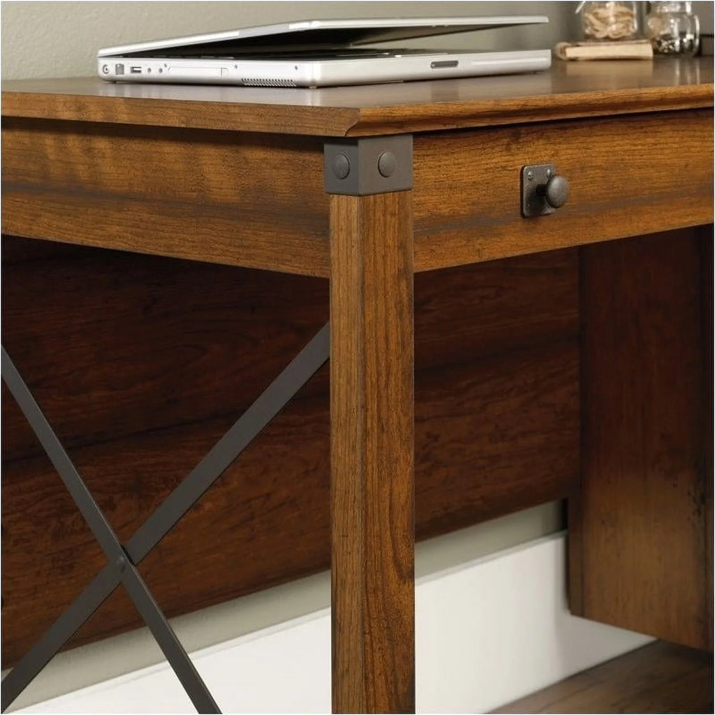 Rustic Engineered Wood Computer Desk A7098