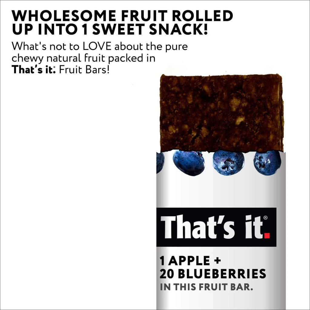 Apple Blueberry 100% Natural Fruit Bar 12 Pack B50142