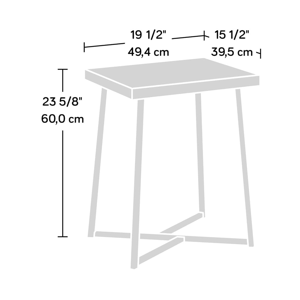 Side Table Grand Walnut Finish Pack of 2 J8067