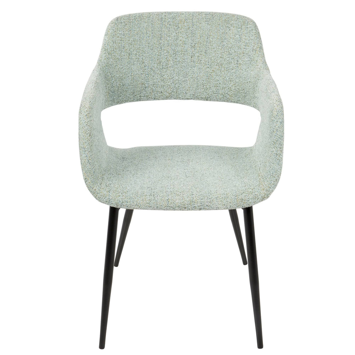 Mid-Century Modern Chair Set of 2 Green L1779