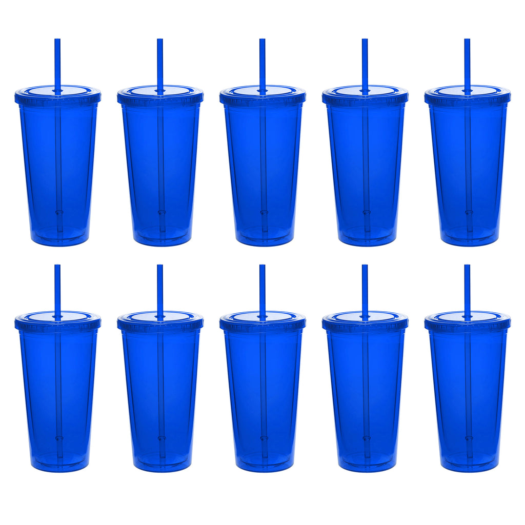 20 oz Set of 10 BPA Free Acrylic Tumblers C280193