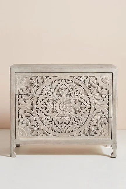 Wooden 3 Drawer Dresser Cabinet H270