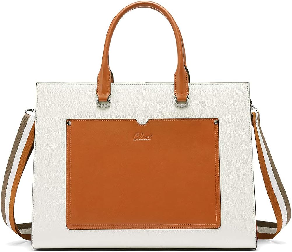 Leather 15.6 Inch Laptop Shoulder Bag X7242