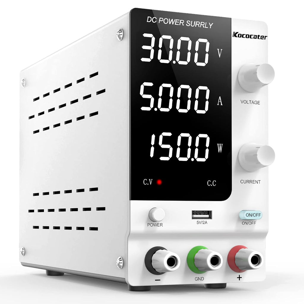 Adjustable Variable DC Power Supply 30V 5A Pack of 2 M6661