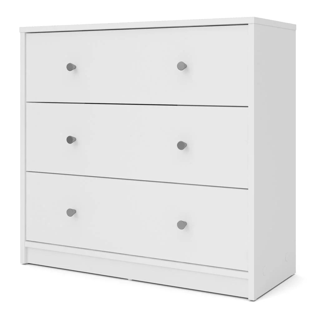 White 3 Drawer Dresser V52138