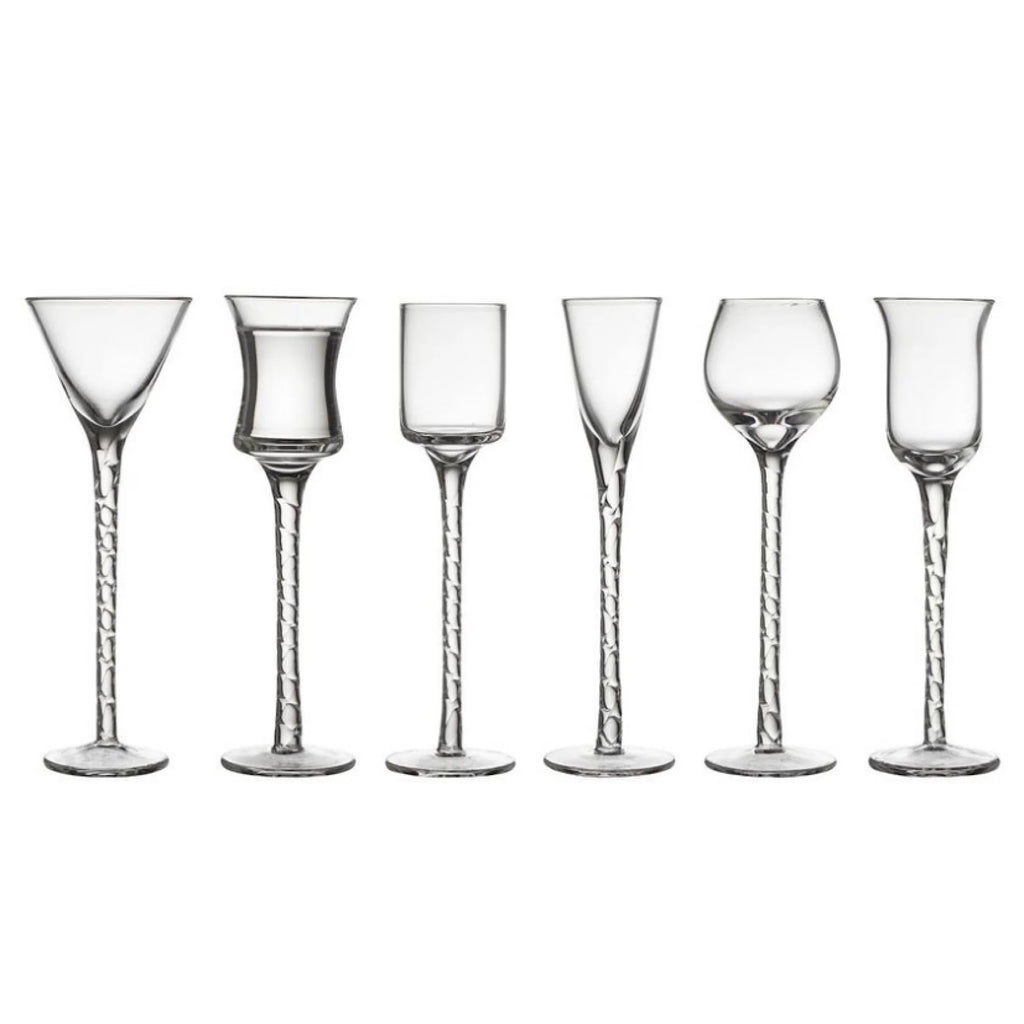 Clear 18cm 6pcs Glass F397