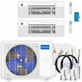 30,000 BTU 2 Zone Ceiling Cassette Ductless Air Conditioner and Heat Pump R621